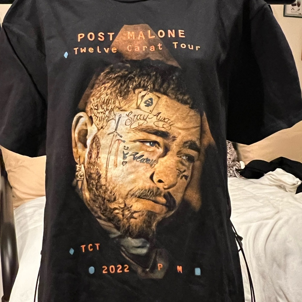 Post Malone 2022 tour shirt.